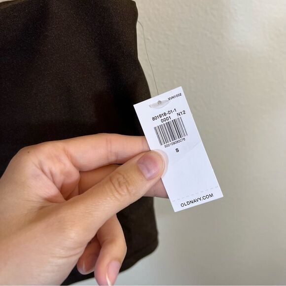 ✨ Old Navy Active Brown One Shoulder Tank Top Small NWT - Picture 4 of 10